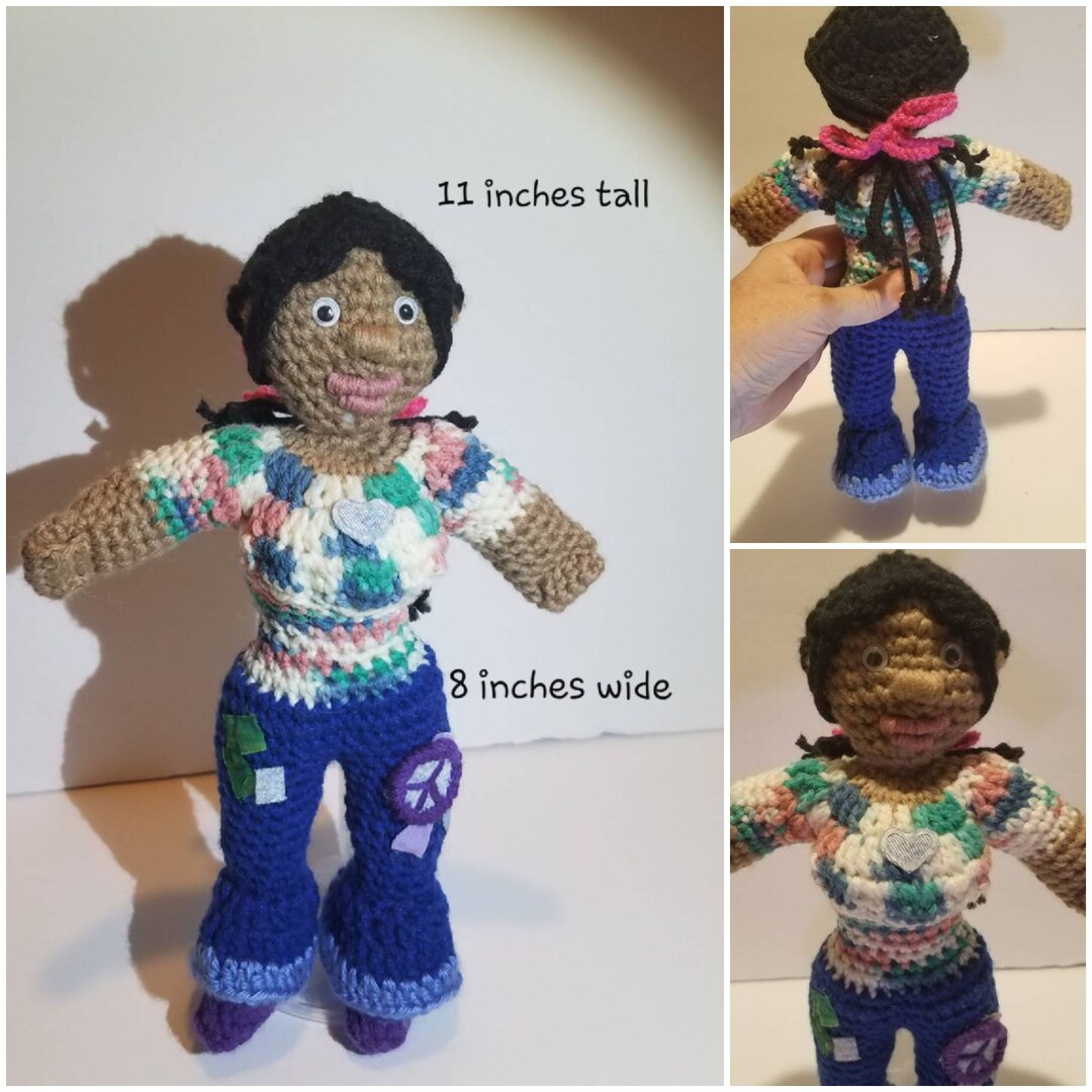 Hippie Flower Child Doll Peacelove and Happiness Etsy