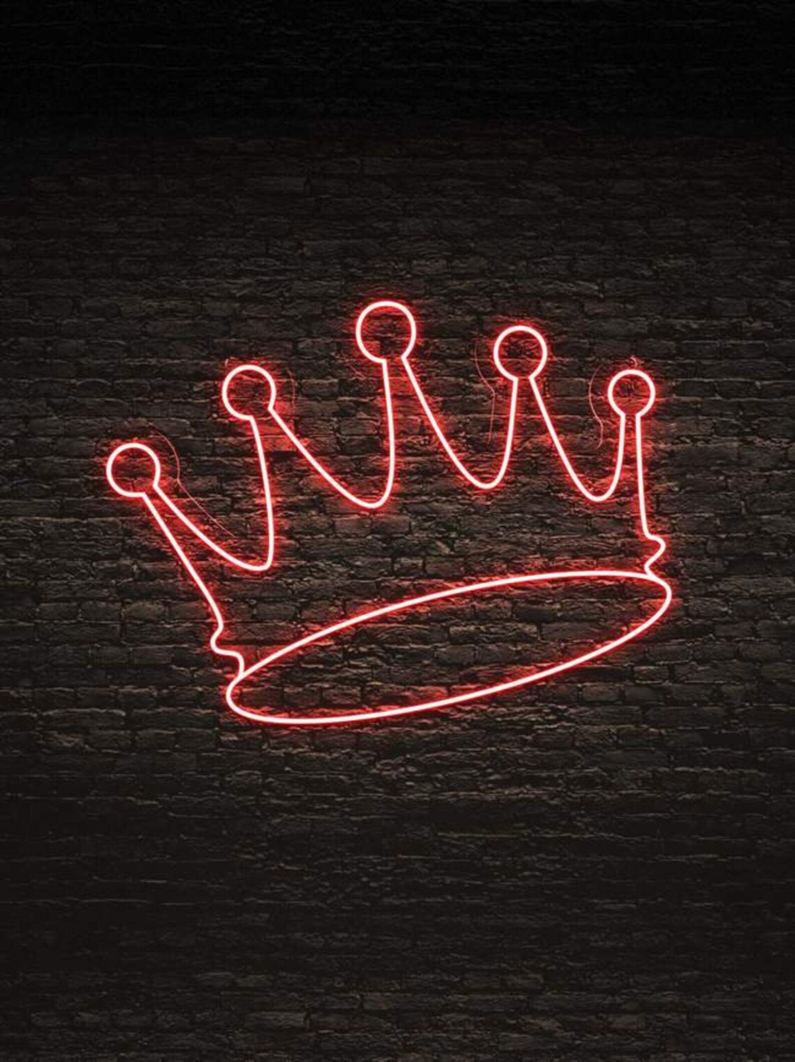 Crown Neon Sign Crown Neon Light Crown Light Sign Crown Led Etsy