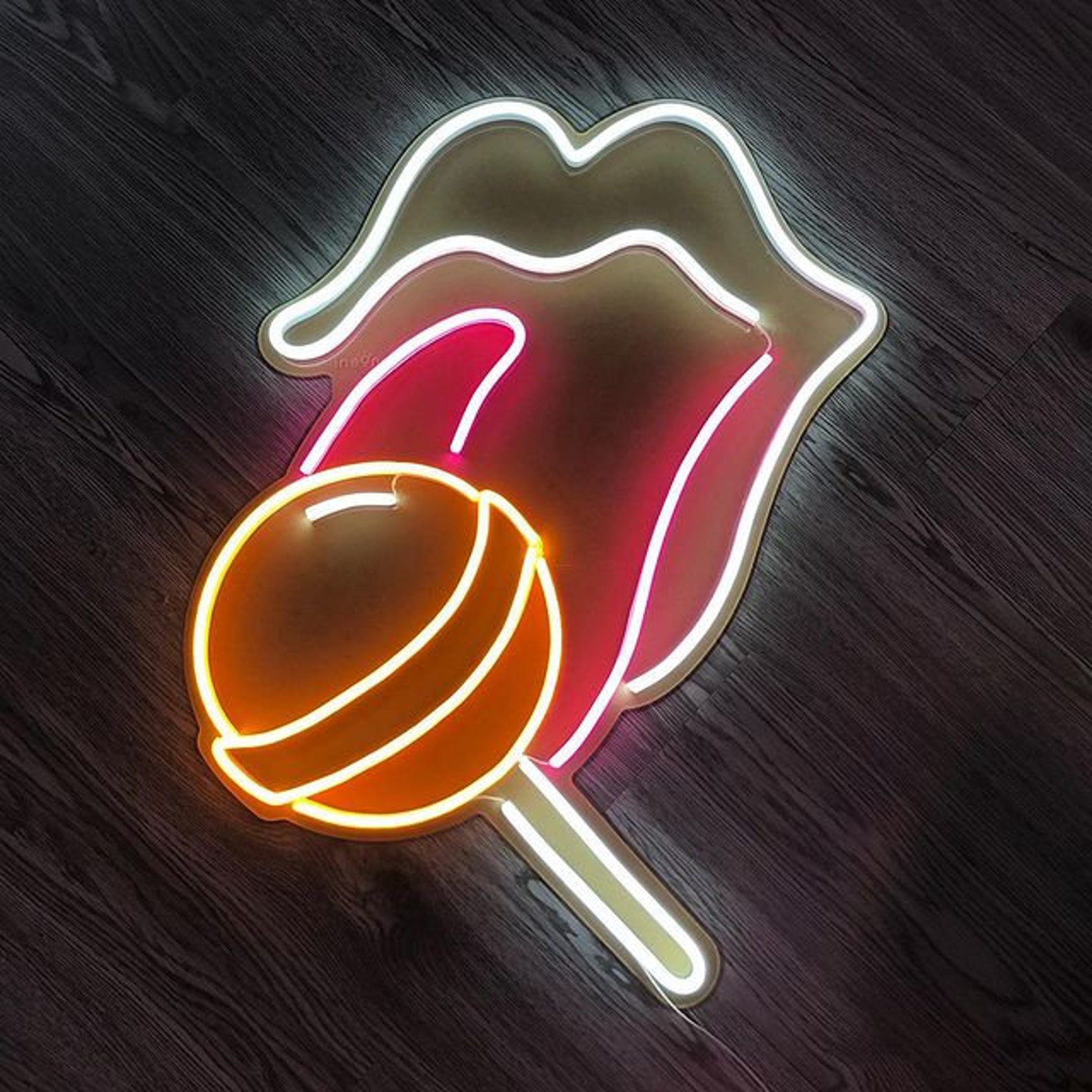 Sexy Lips Neon Sign Custom Neon Sign Hand Crafted Wall Etsy