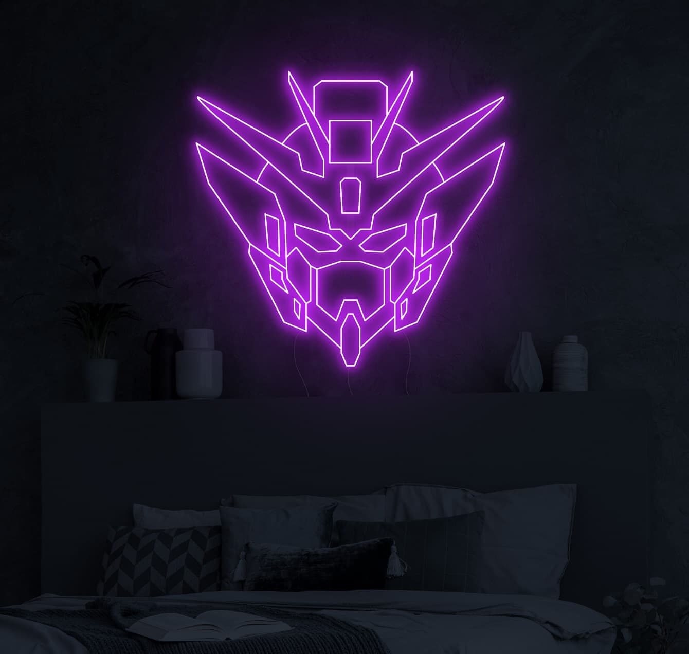 Anime Gundam Led Signs Gundam Uchiha Neon Led Sign Customized | Etsy