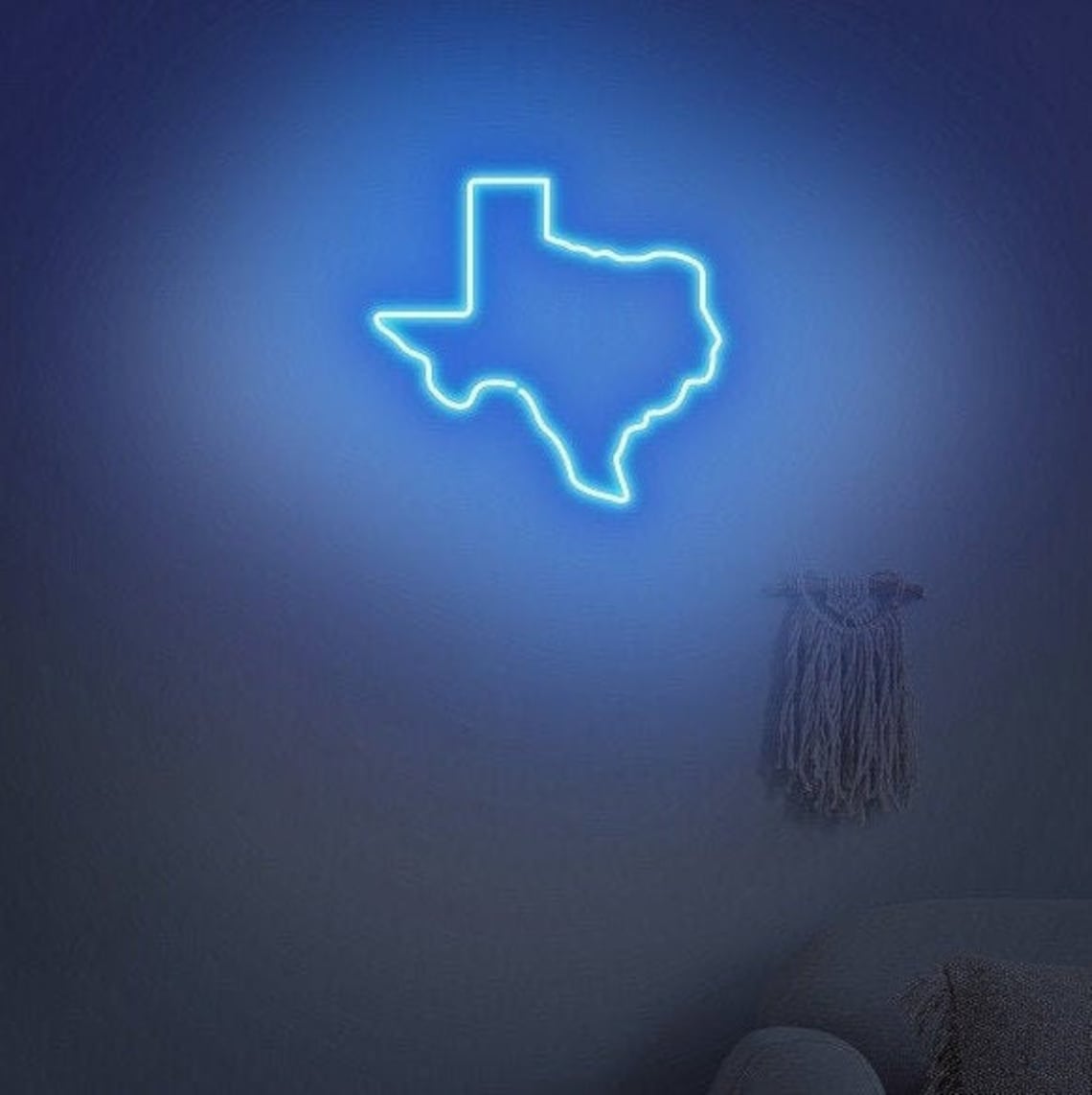 Texas neon signTexas led signTexas light signTexas wall | Etsy