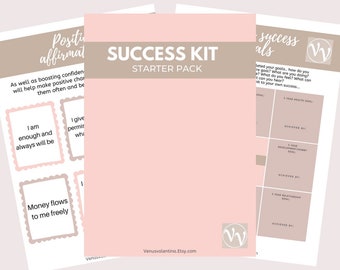 Success kit starter pack (NLP worksheets) instant download self help goals motivation