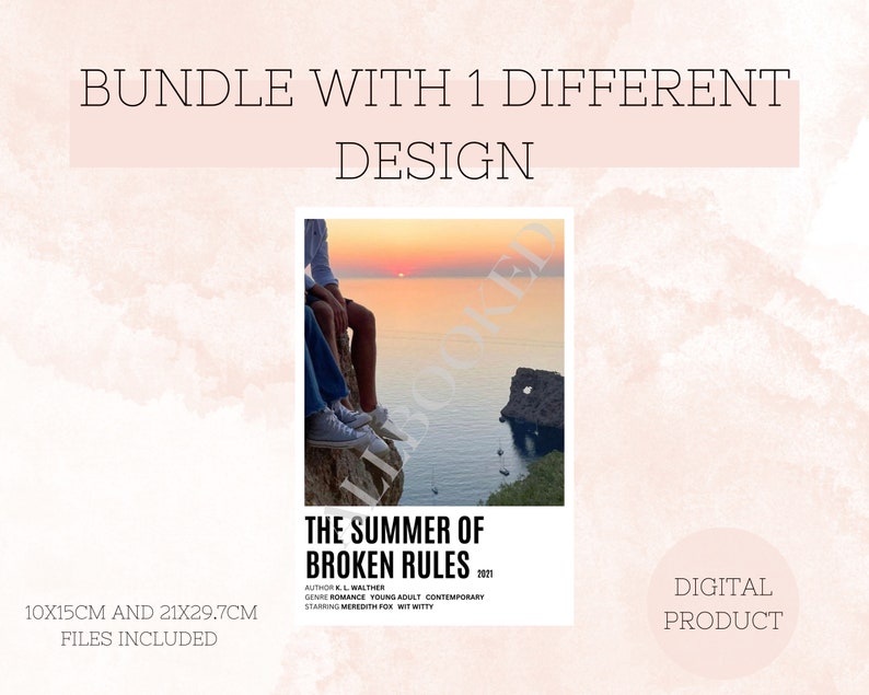 Aesthetic "the Summer of Broken Rules" Polaroid Book Posters// "tsobr