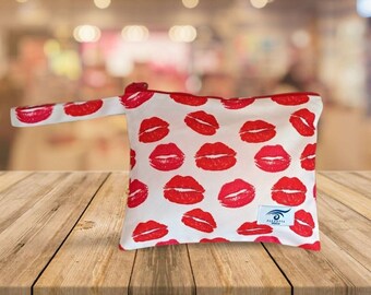 Bolsa hecha a mano, bolsa de maquillaje, bolsa de cosméticos, bolsa de aseo, bolsa grande, bolsa de playa, bolsa de cremallera colorida, regalo de mujer, regalo de mamá, regalo de dama de honor