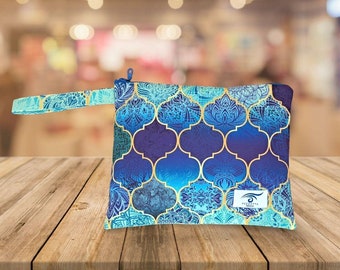 Bolsa hecha a mano, bolsa de maquillaje, bolsa de cosméticos, bolsa de aseo, bolsa grande, bolsa de playa, bolsa de cremallera colorida, regalo de mujer, regalo de mamá, regalo de dama de honor