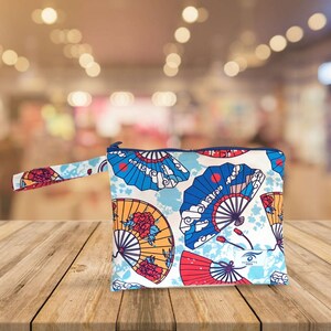 Handmade Pouch, Makeup Bag, Cosmetic Bag, Toiletry Bag, Large Pouch, Beach Bag, Colorful Zipper Pouch, Gift Women, Mom Gift, Bridesmaid Gift