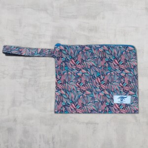 Handmade Pouch, Makeup Bag, Cosmetic Bag, Toiletry Bag, Large Pouch, Beach Bag, Zipper Pouch, Gift Women, Mom Gift, Bridesmaid Gift