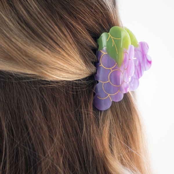 Grapes Hair Claw - Viral Fruit Shaped Hair Clips