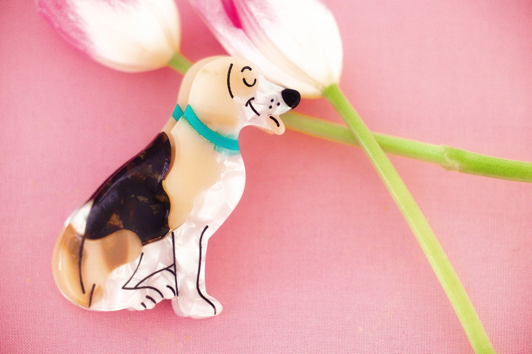 Beagle Hair Claw Viral Dog Shaped Hair Clips Etsy