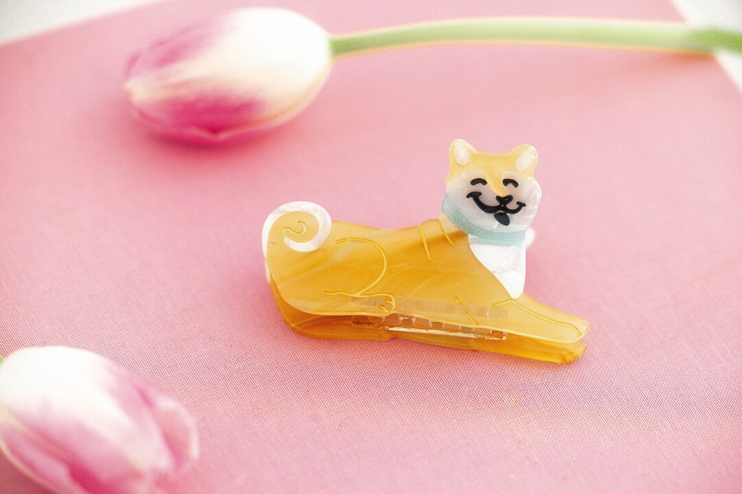 Shiba Inu Hair Claw Viral Dog Shaped Hair Clips Etsy