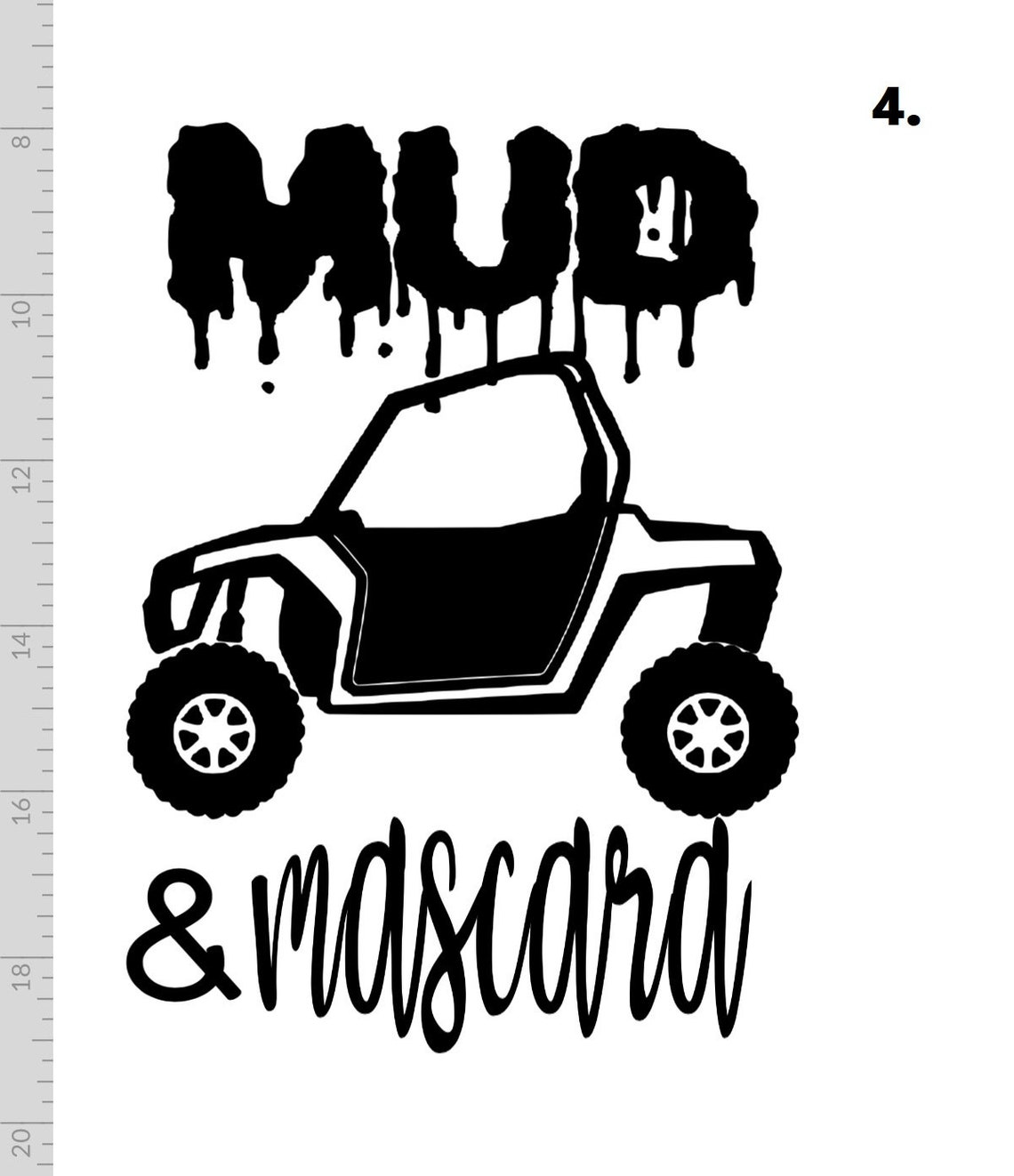 MUD AND MASCARA Permanent Vinyl Decal for Jeep / Rzr / Truck / Etsy