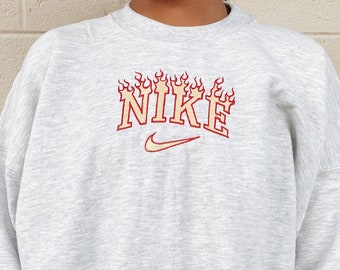 flame nike sweatshirt