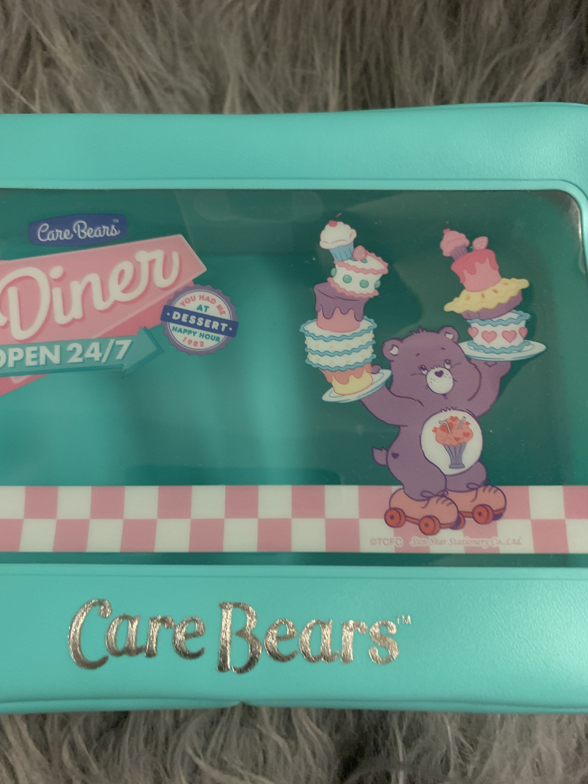Japan Care Bears Tiffany Blue Cosmetic Pouch Stationary Case Etsy