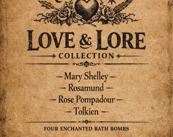 Love & Lore Collection: Four Enchanted Bath Bombs (Gift Set)