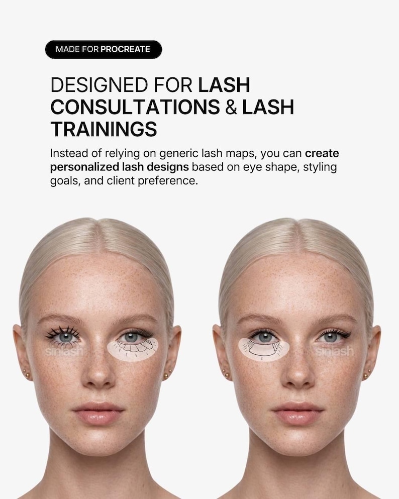 Procreate-wimperborstels | Digitale wimperstijlen en -toewijzingen afbeelding 1