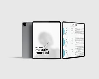 Classic Eyelash E-book   | Editable Lash Training Manual | Lash Business | Canva Template | Digital Lash