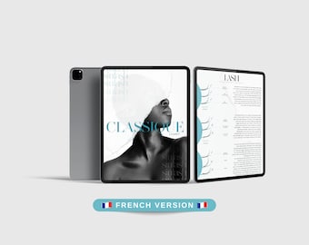 FR version - EDITABLE Classic Eyelash Manual   | Lash Training Manual | Lash Business | Canva Template | Digital Lash