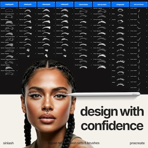 digital lash styles and mappings, eyelash extension mapping and styling brushes for procreate, lash mapping illustrations, lash styles, procreate brushes, eyelash styles, eyelash consultation, procreate lashes, lash training, lash ebook