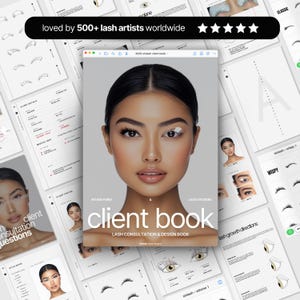 Lash Client Record Book & Styling Stickers for GoodNotes (Digital)