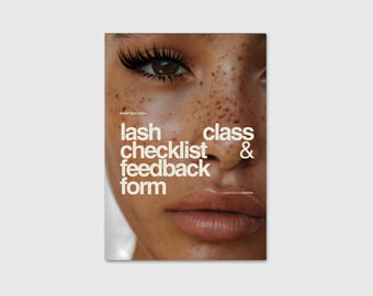 Lash Class-checklist en feedbackformuliersjablonen (bewerkbare pdf)