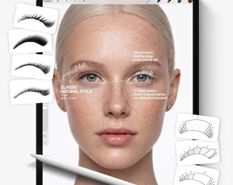 Procreate Lash Brushes | Digital Lash Styles & Mappings