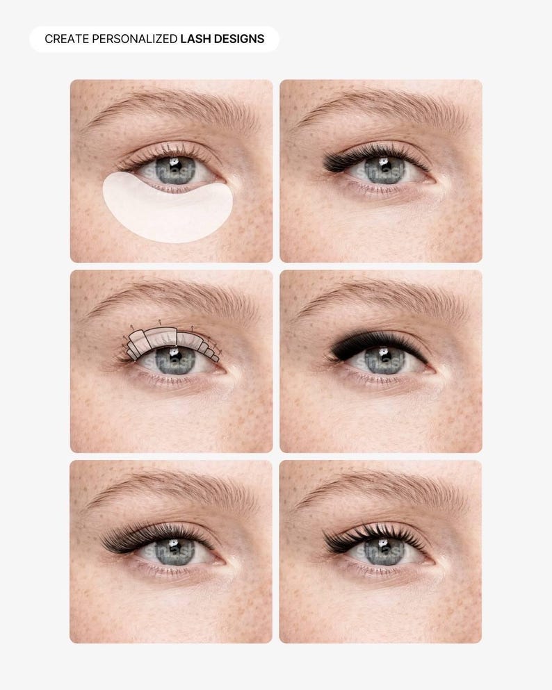 Procreate-wimperborstels | Digitale wimperstijlen en -toewijzingen afbeelding 4