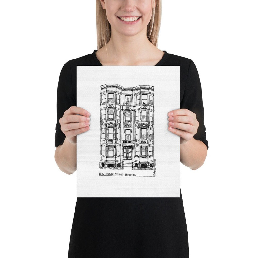Hoboken – 1016 Hudson Street – Pen and Ink Drawing PRINTS - Etsy