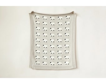 Counting Sheep Knit Baby Blanket