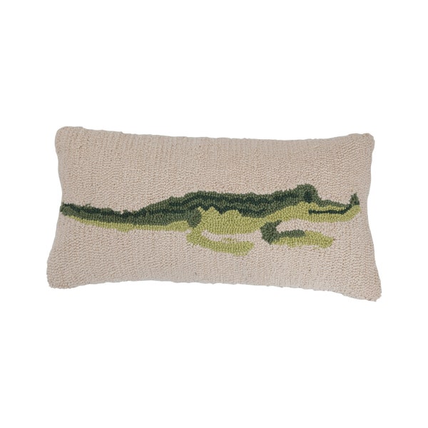 Cotton Punch Hook Alligator Pillow