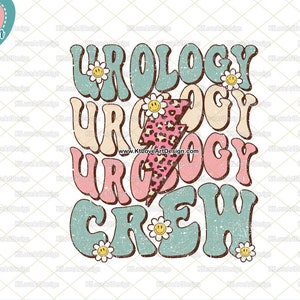 Urology Nurse Lightning Bolt Leopard Png, Dialysis Nurse Png, Retro Urology Crew Png, Occupation design, PNG Sublimation Design