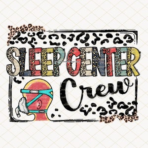 Schlafzentrum Png, Schlafzentrum Crew, Schlaftechnik, Schlaflabor, Vintage Krankenschwester Png, Leopard Schriftzug, Sublimation, PNG Sublimationsdesign
