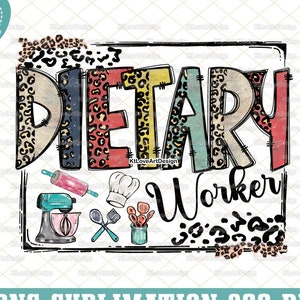 Dietary Worker Png, Vintage Dietary Png, Lunch Lady PNG, Dietary Png, Dietary Doodle, Hand Drawn, PNG Sublimation Design