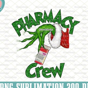Pharmacy Christmas Png, Pharmacy Crew Png, Pharmacy Technician, Pharmacy Tech, hand drawn, Sublimation, PNG Sublimation Design