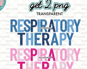 Respiratory Therapist Blue and Pink Png, Therapist Png, Respiratory Png, Nurse Png, Colorful Nurse PNG Design