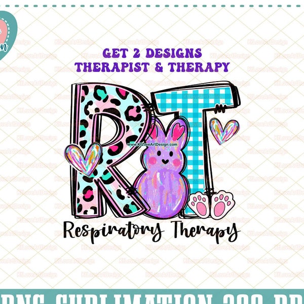 Easter Bunny Respiratory Therapy Png - Respiratory Therapist Png - Happy Easter RT Respiratory PNG Sublimation Design