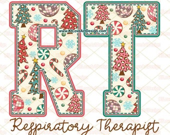 Christmas Respiratory Png, Respiratory Therapist Png, Respiratory Png, Retro Christmas Nurse Png, PNG Sublimation Design