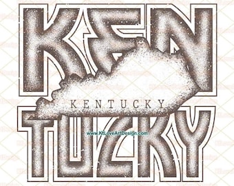Kentucky Png, Retro Kentucky State Png, KY Png, State PNG Sublimation Design
