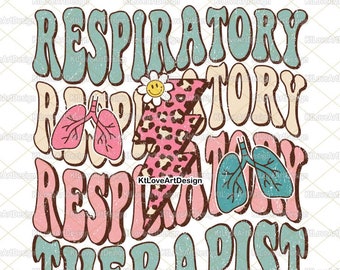 Respiratory Therapist Png, Therapist Png, Retro Respiratory Png, Retro Nurse Png, Sublimation, PNG Sublimation Design