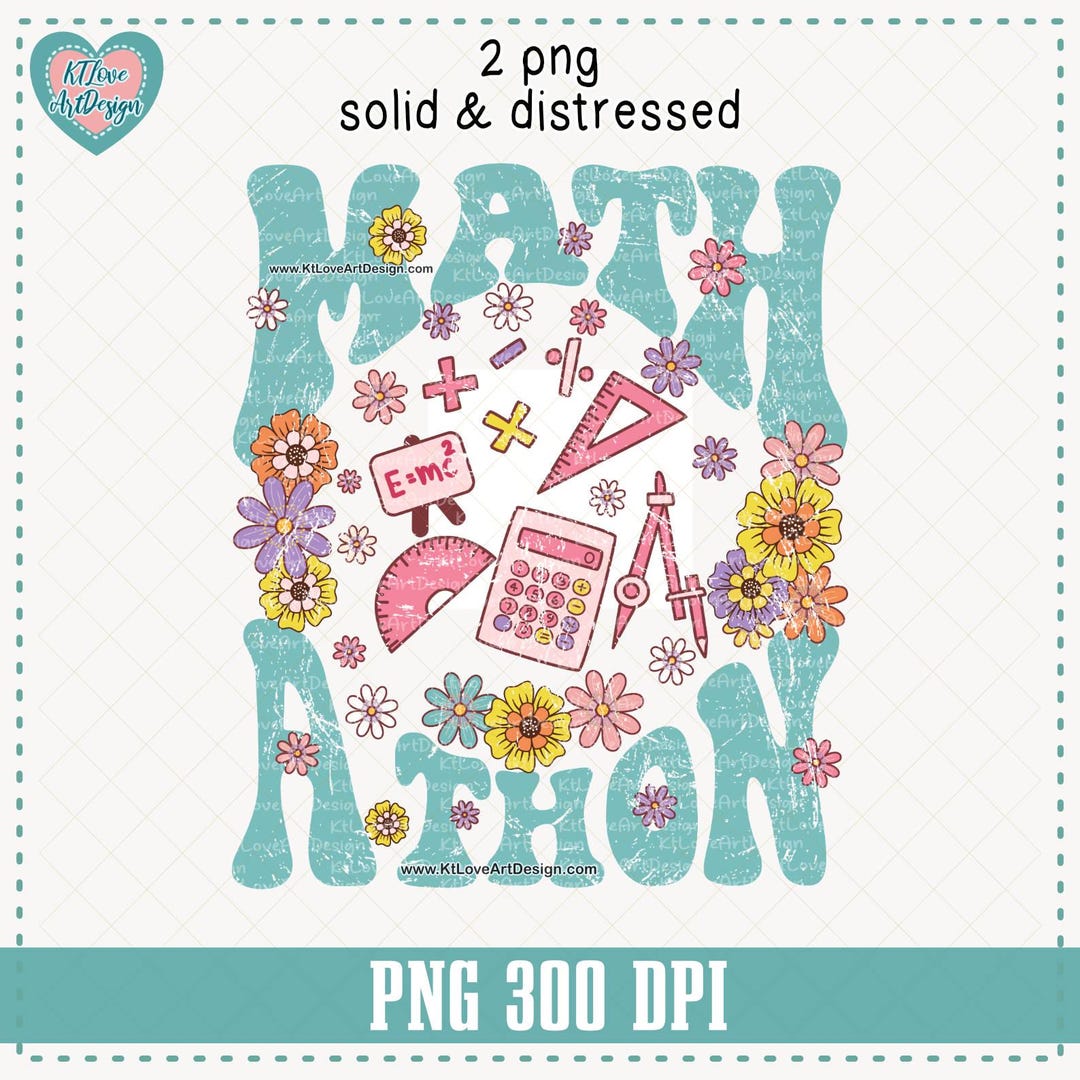 Flower Based Logo Math Math A Thon Retro Flower Png, Teacher Math Png, Spring Math, Flower ...