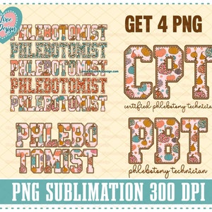 Thanksgiving Phlebotomist Png, CPT PBT Png, Phlebotomie Techniker Png, Thanksgiving Krankenschwester PNG Sublimationsdesign