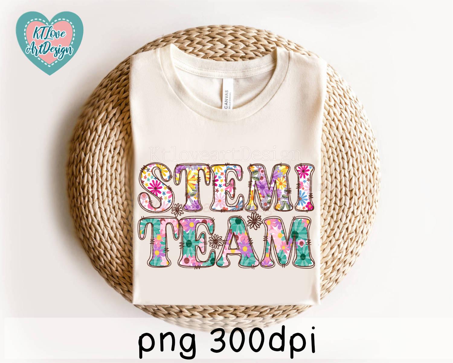 Stemi Team Flower Png, Cath Lab, Spring Nurse Png, Flower Lettering ...