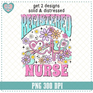 Enfermera titulada con flor retro (PNG), estetoscopio con forma de corazón, elementos de enfermería (PNG), agradecimiento a la enfermera (PNG), vida de enfermera (PNG), archivos digitales