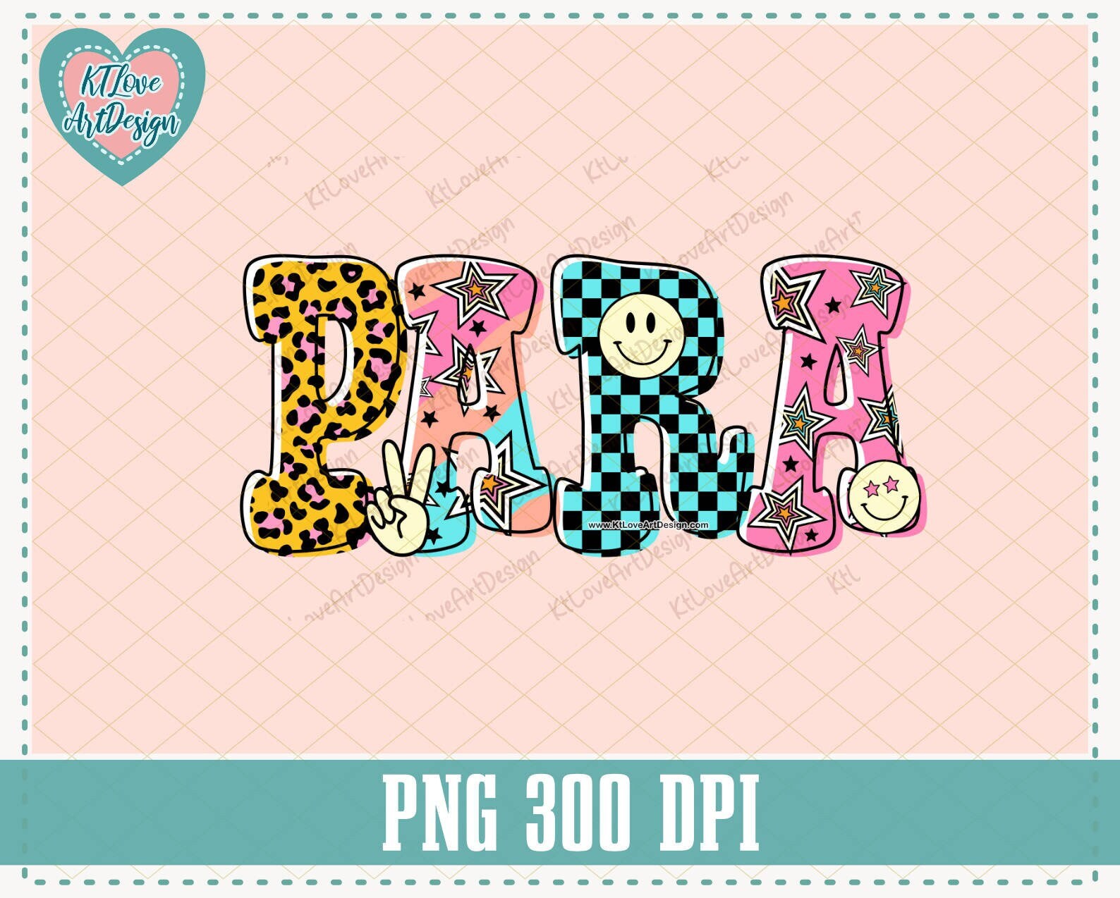 Back to School Groovy Para Png, Para Png, School Leopard, Retro Back To School,Teacher PNG Sublimation Donwload, DTF
