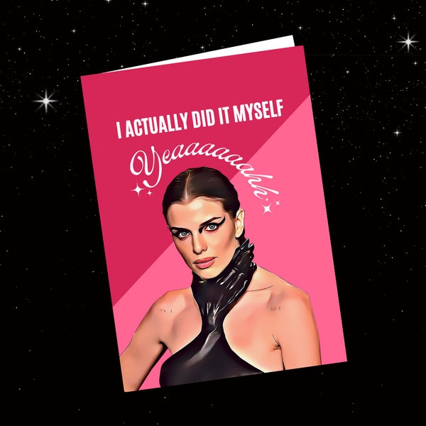 Julia Fox Birthday Card - Etsy