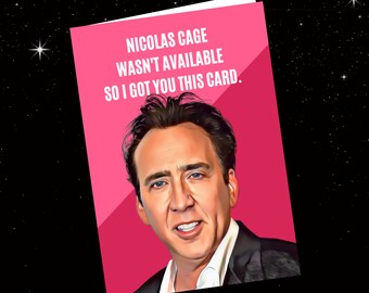 Saint Nicolas Cage Card Saint Nicolas Cage Greeting Card - Etsy