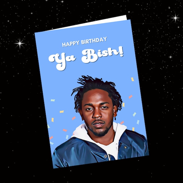 Kendrick Lamar Birthday Card - Etsy