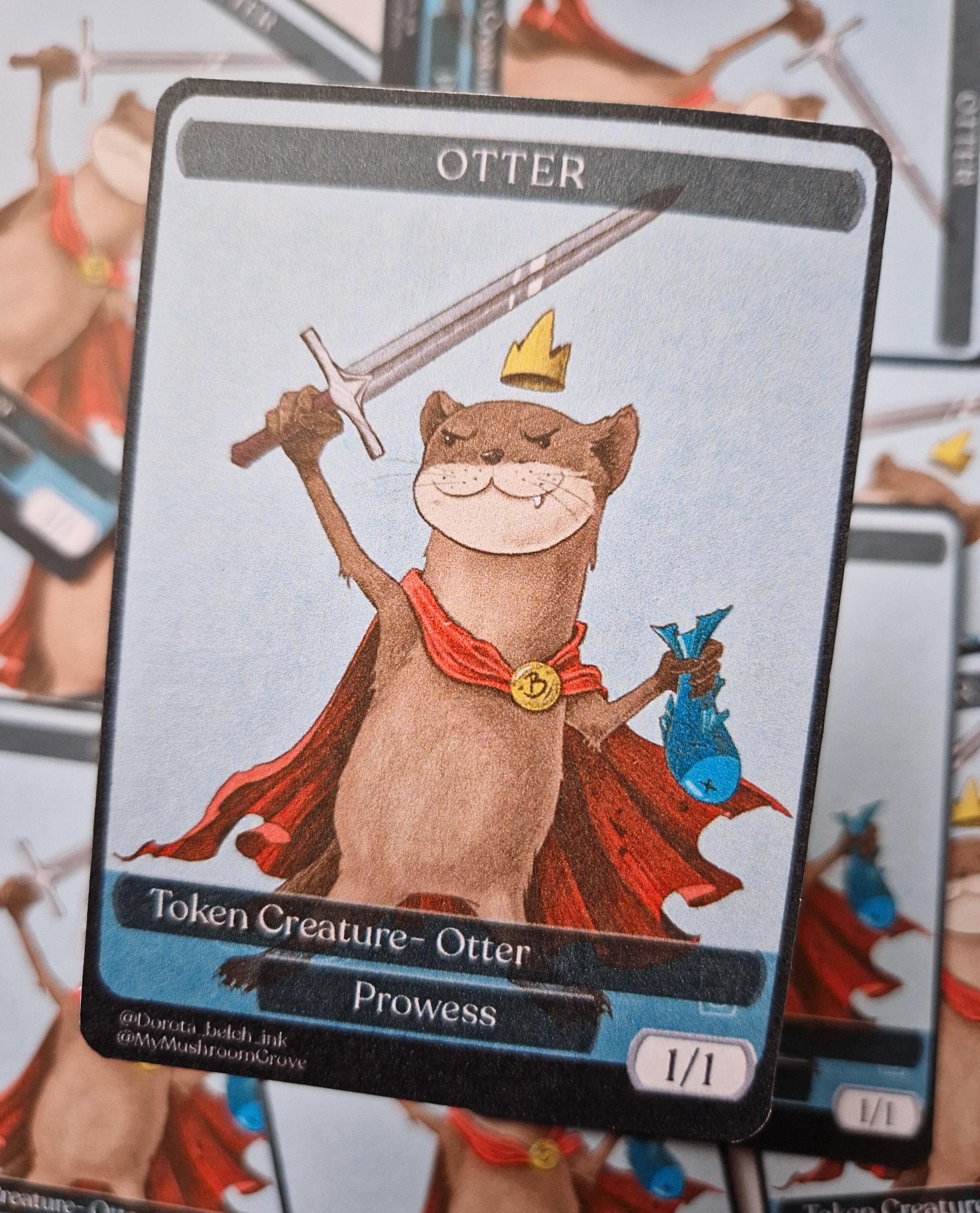 mtg otter cards ETLKJVBL for Playmat, Cute Premium for Magic The Gathering Mat with Beautiful Patterns & Storage Bag for Game Players, 24 x 14 Inch for Card Game Mat : Toys Common Prowess (Whenever you cast a noncreature spell Stormsplitter MTG - Bloomburrow #319