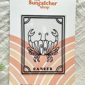 Cancer Suncatcher Window Decal Sticker