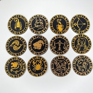 Zodiac Iron On Patch | Embroidered Astrology Patch | Horoscope Sign Gift