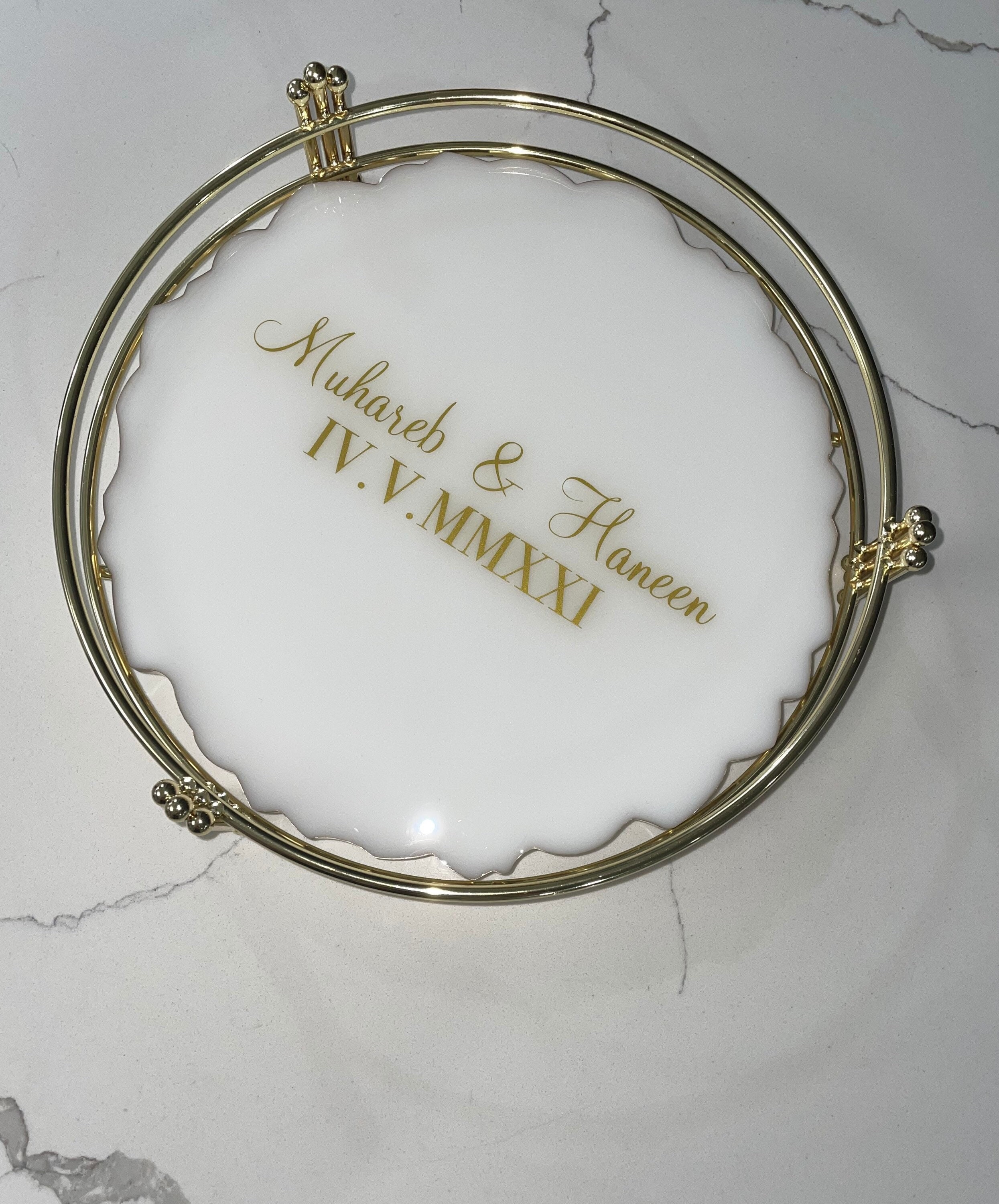 Personalized Vanity Tray Couples Gift Decorative Tray Etsy